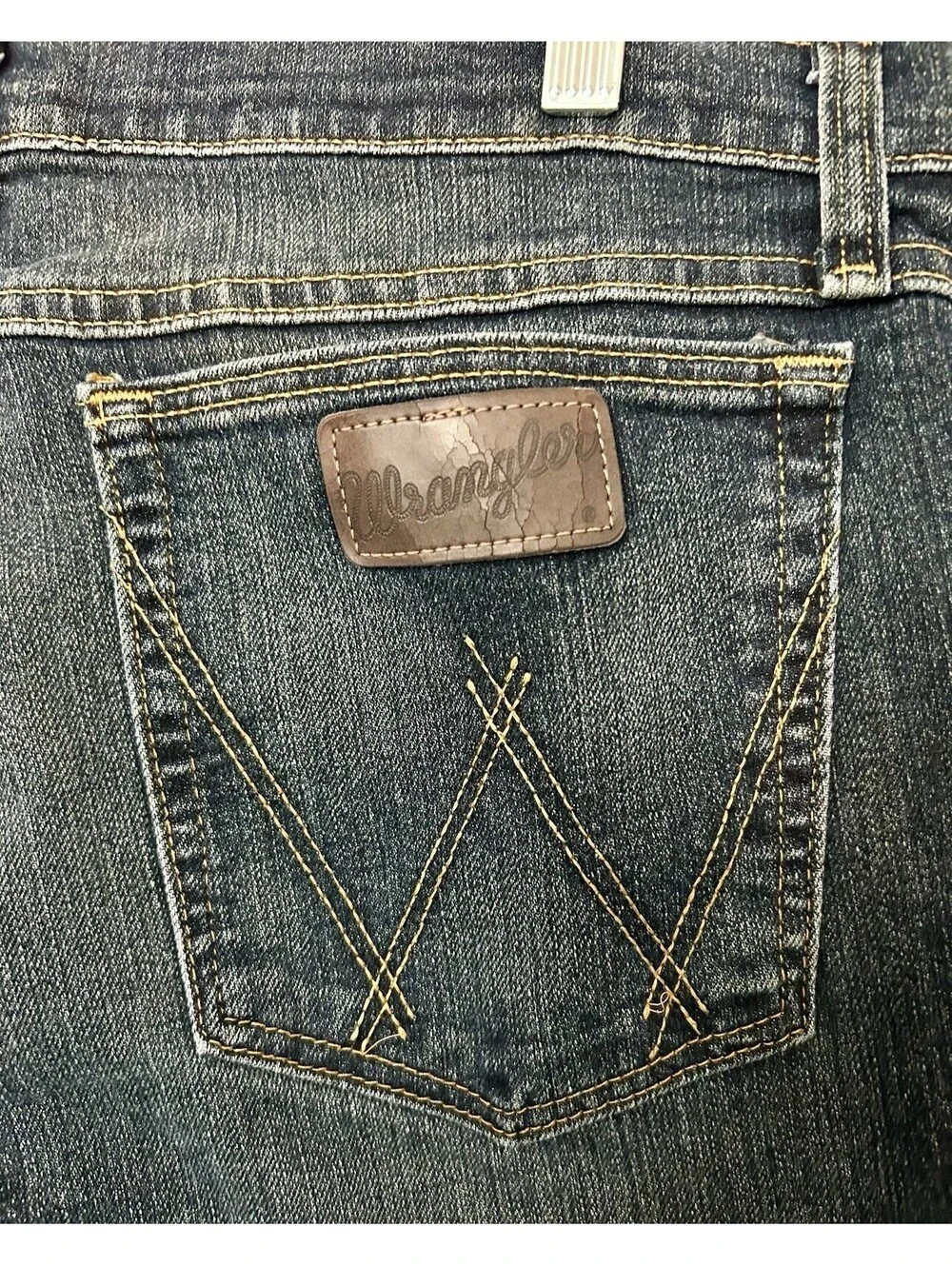 Wrangler 20X Men's Straight Leg Dark Wash Stretch Denim Jeans Regular Fit 33x30